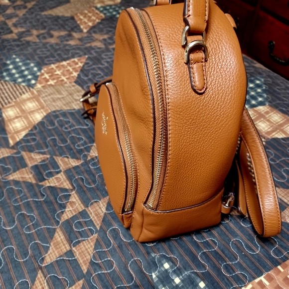 Kate Spade ♠️ NWOT travel pack handbag 👜 beautiful Brown bag pebble leather ♥️ - Picture 4 of 8